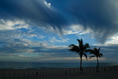 The sky and clouds would change every few minutes