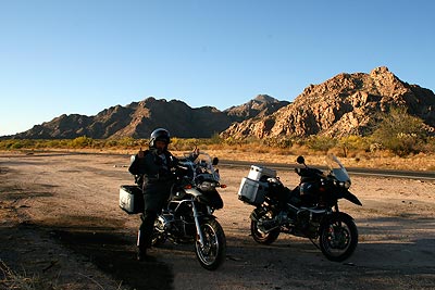 Finding shade in the searing hot Sonoran desert