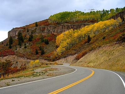 I have to choose whether to enjoy riding the curves or watching the scenery, because it's too distracting to do both.