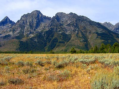 Another pretty valley and huge mountain in Grand Teton National Park.