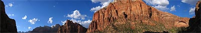 This valley is immense, in both height of the mountains and length of the canyon.